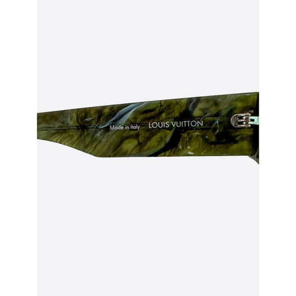 Louis Vuitton Green Marble Cyclone Sunglasses - Picture 6 of 6